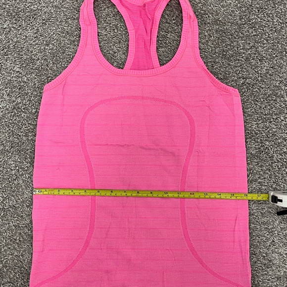 Lululemon Run: Swiftly Tech Racerback Size 8 Heathered Raspberry Glo Light - Picture 3 of 5